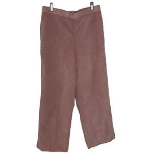 Alfred Dunner Petite dusty pink corduroys with elastic waist , size 10P